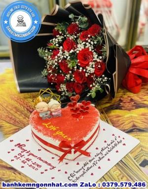 Combo Bánh Kem Và Hoa Tươi 19